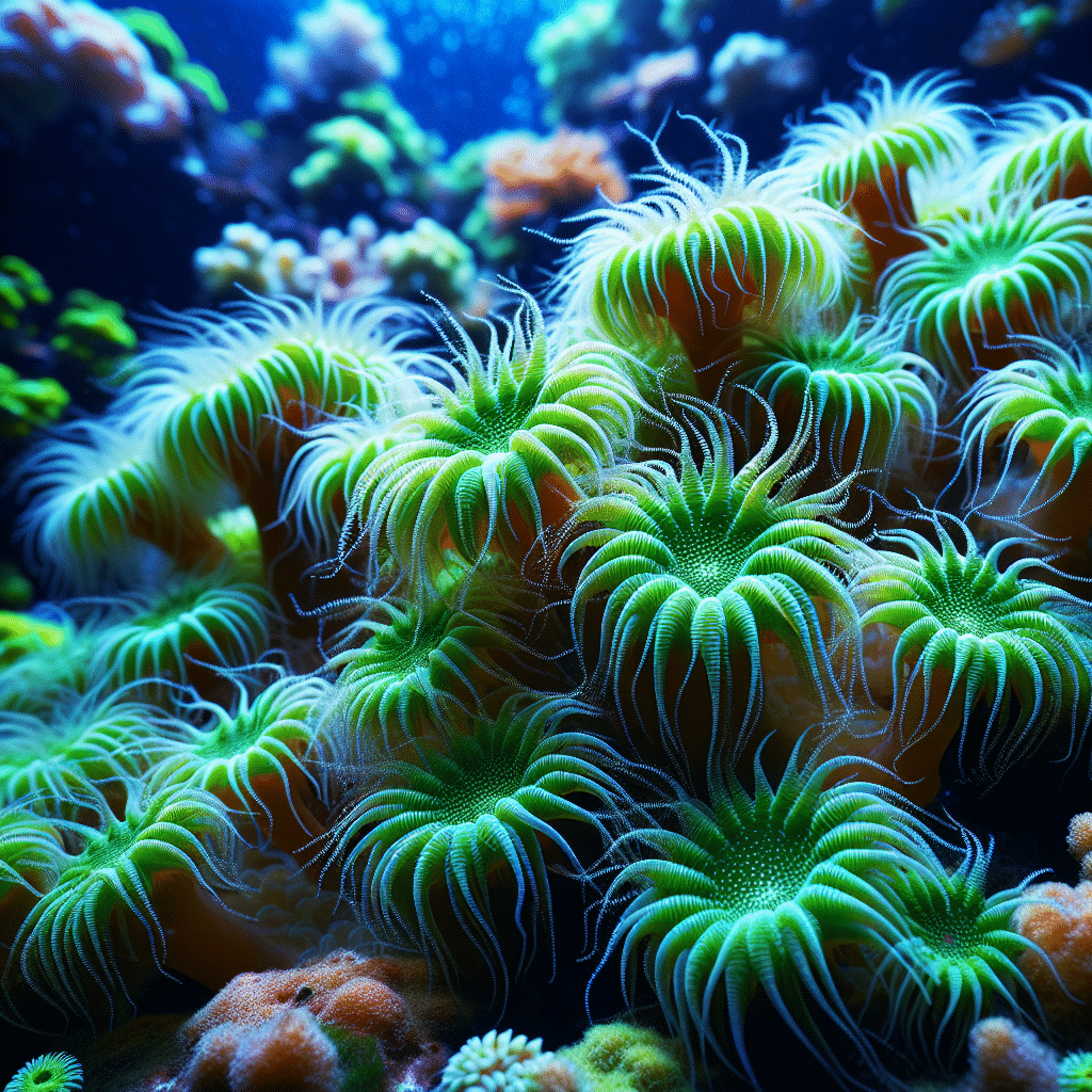 green star polyps